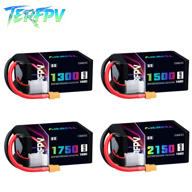 Drone Battery Lipo - Batterie Lipo TERFPV 6S 22.2V 1300/1500/1750./2150mAh