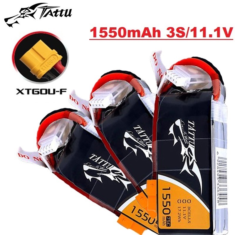 Drone Battery 3S - TATTU-Batterie pour Hélicoptère RC, Quadcopter, FPV,