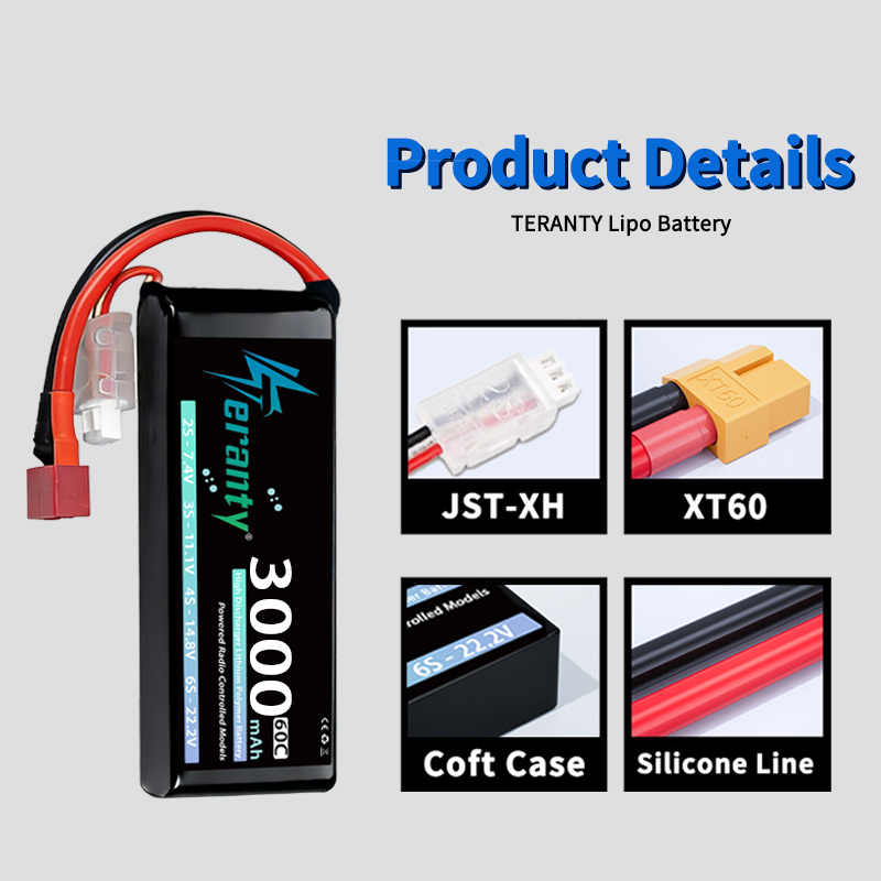 Batterie Lipo TERANTY 2S 3000m - Drone Battery Lipo avis et prix