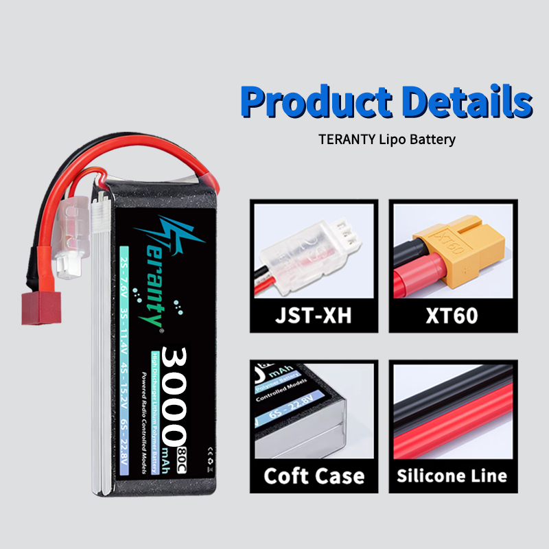 Batterie Lipo TERANTY 2S 3000m - Drone Battery Lipo avis et prix