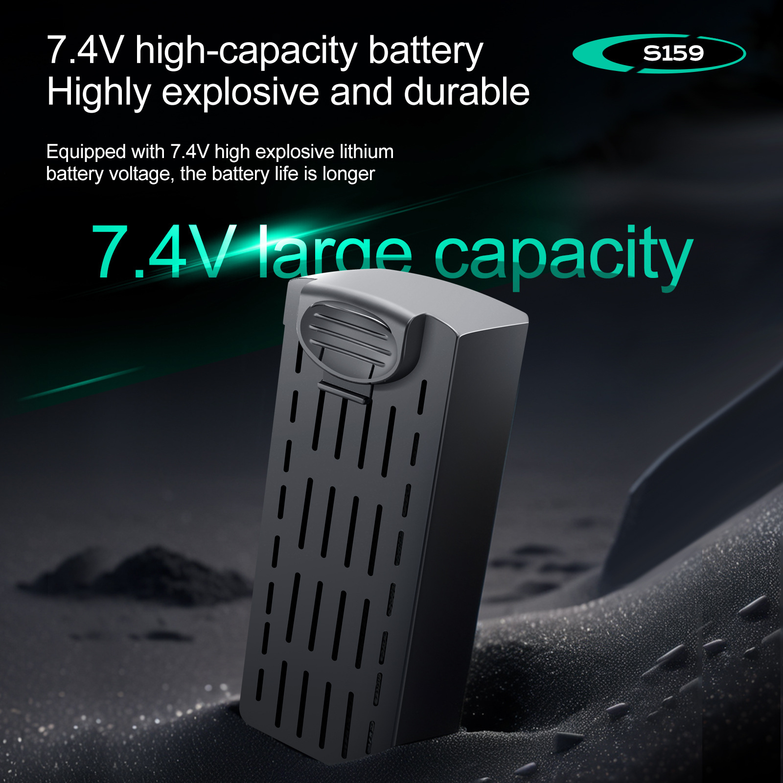 Batterie de Drones S159, 7.4V, - Drone Battery Li-Ion avis et prix