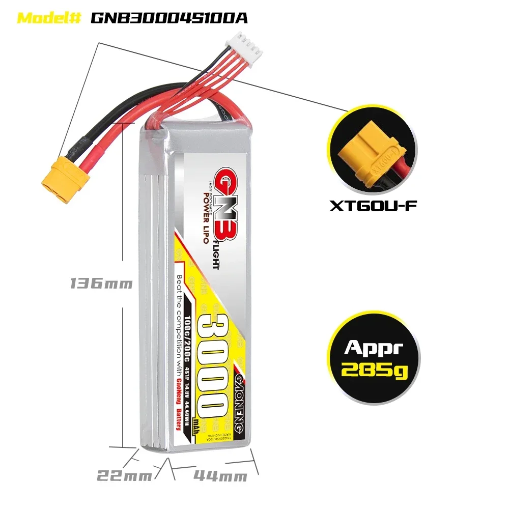 GAONENG GNB 3000mAh 4S 100C 20 - Drone Battery 4S avis et prix