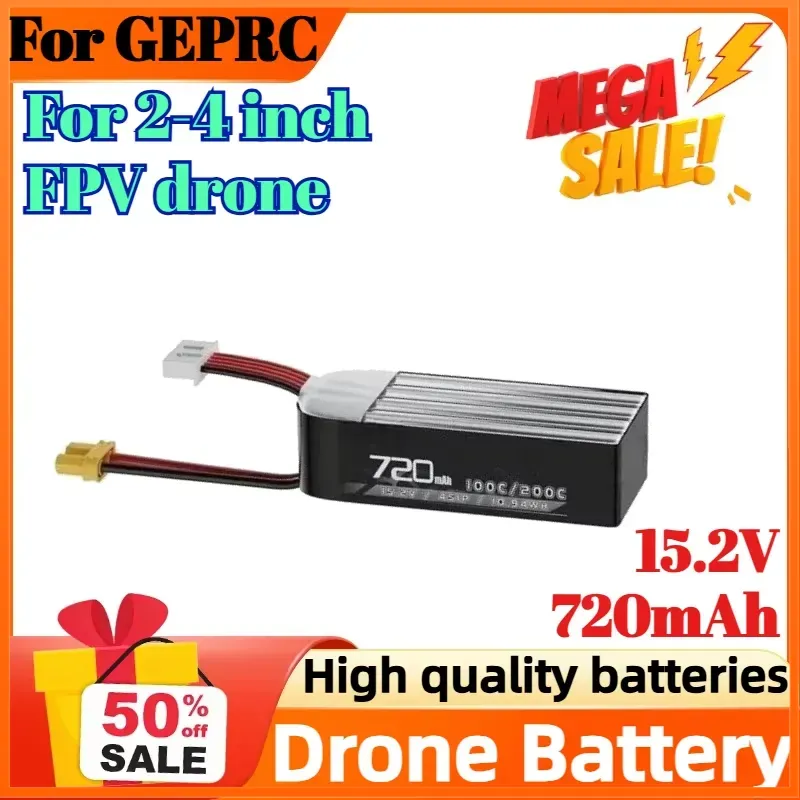 Batterie 4S 15.2V 720mAh 100C  - Drone Battery High Voltage avis et prix